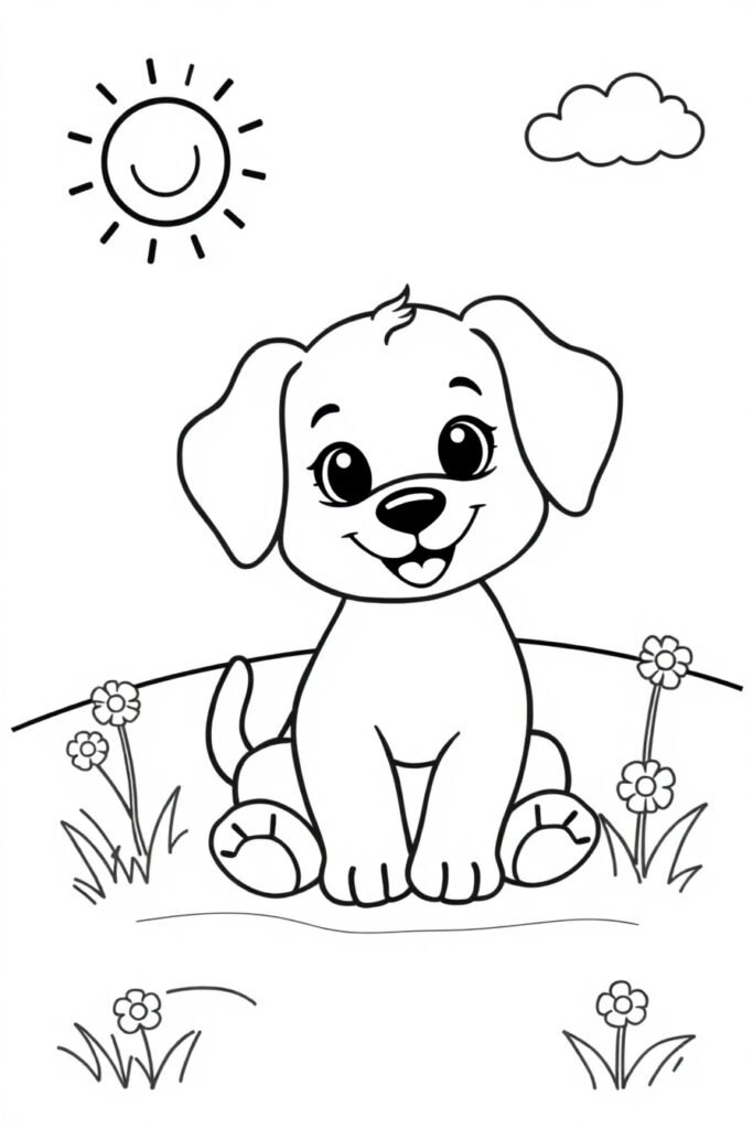 Free Printable Dog Coloring Pages For Kids