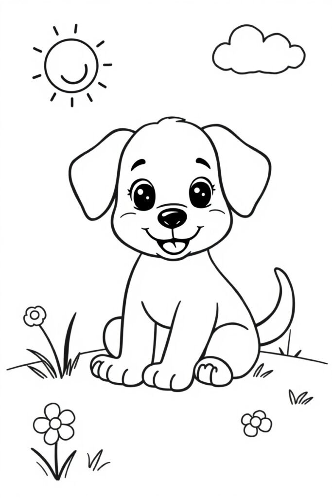 Free Printable Dog Coloring Pages For Kids