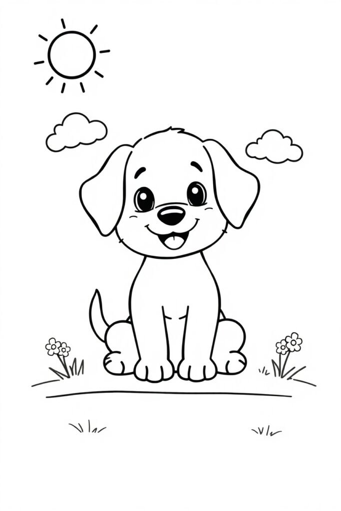 Free Printable Dog Coloring Pages For Kids